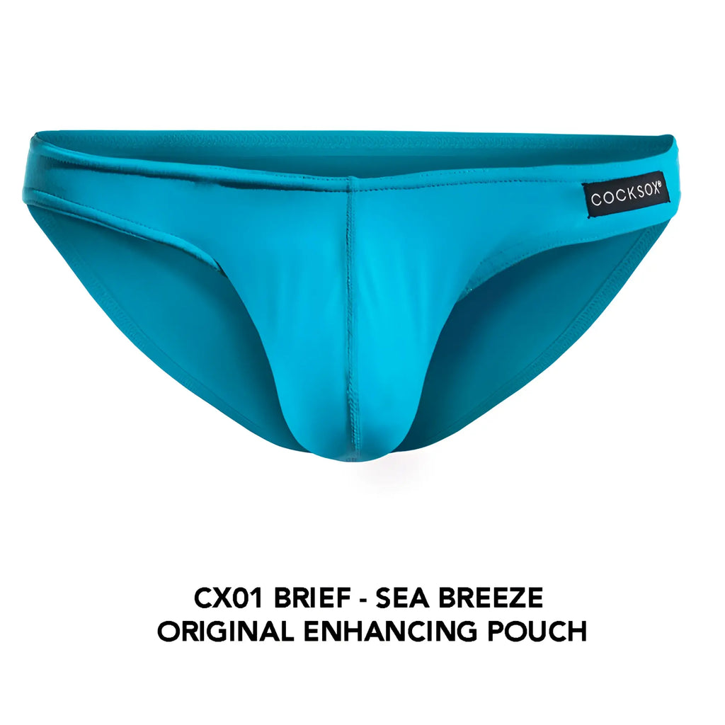Teal cockson cx01 brief with smooth form-fitting design and original enhancing pouch for comfortable wear