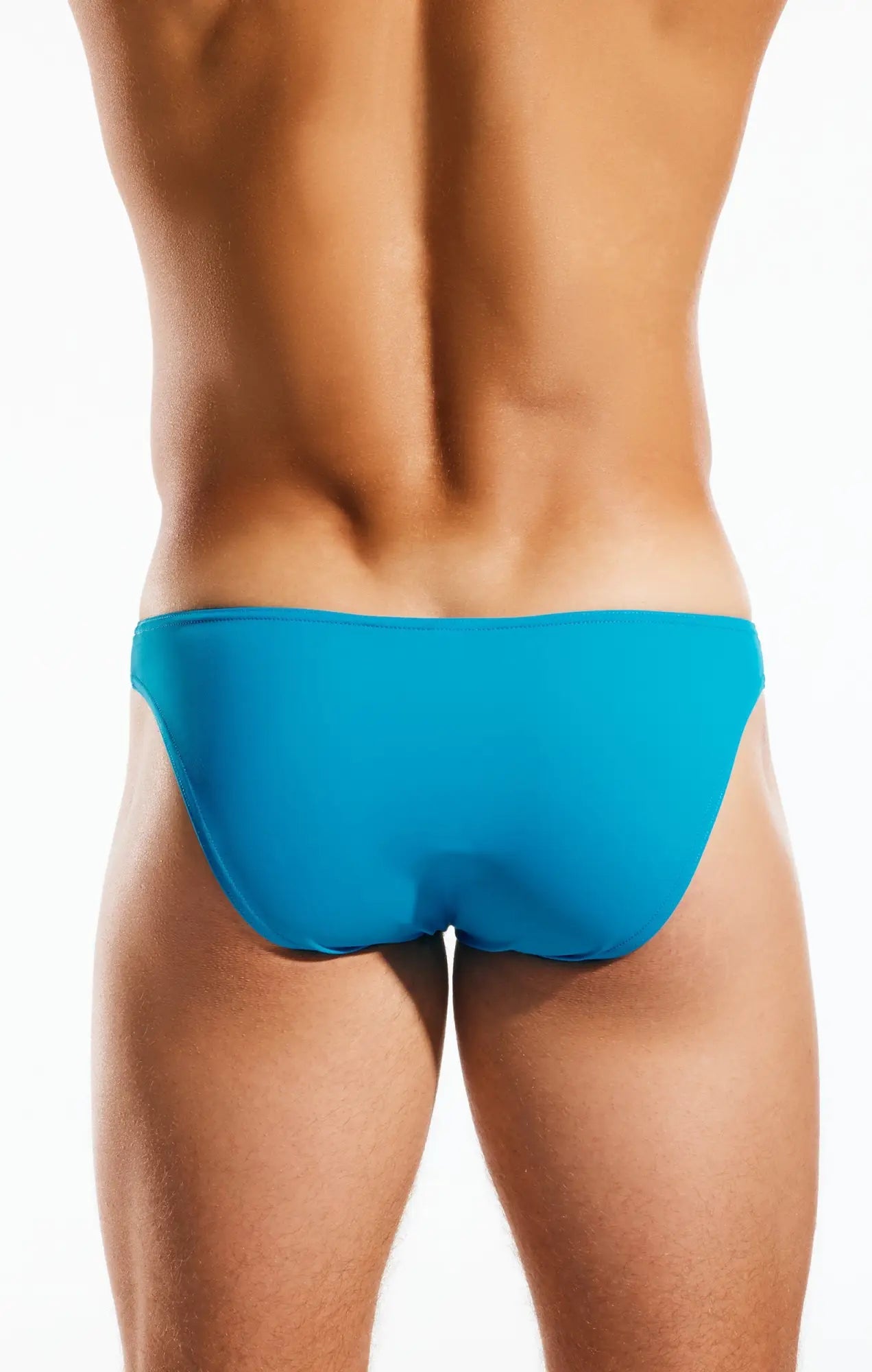 Bright blue cx02 swim brief with smooth form-fitting design perfect for swimming and beachwear