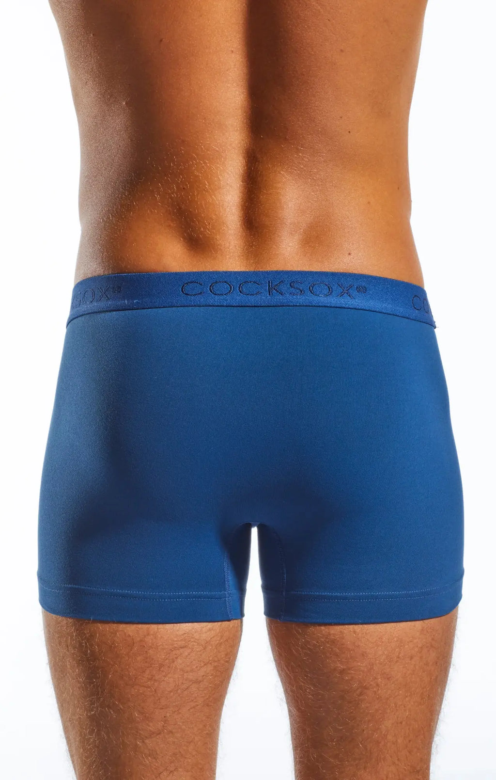 Blue cocksox cx12 boxer men’s briefs with matching elastic waistband in soft breathable fabric