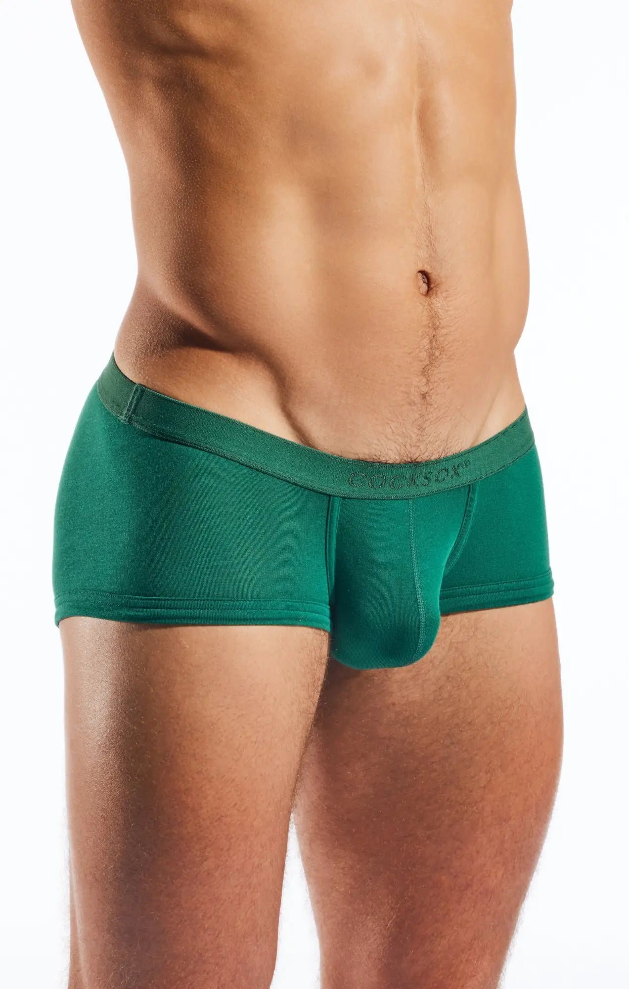 Green men’s boxer briefs cx68md trunk with snug fit and elastic waistband for comfortable wear