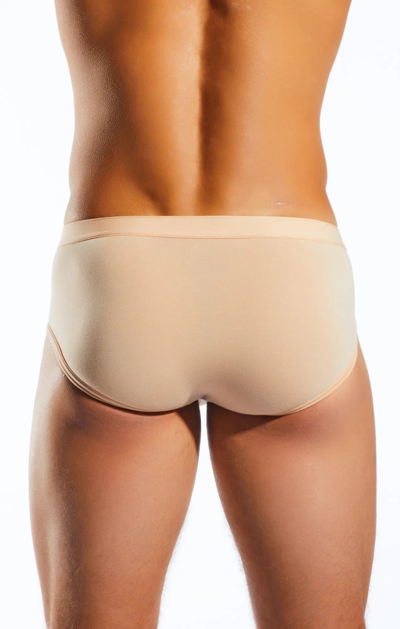 Beige CX76MD Sports Brief seamless briefs with smooth form-fitting design for comfortable active wear