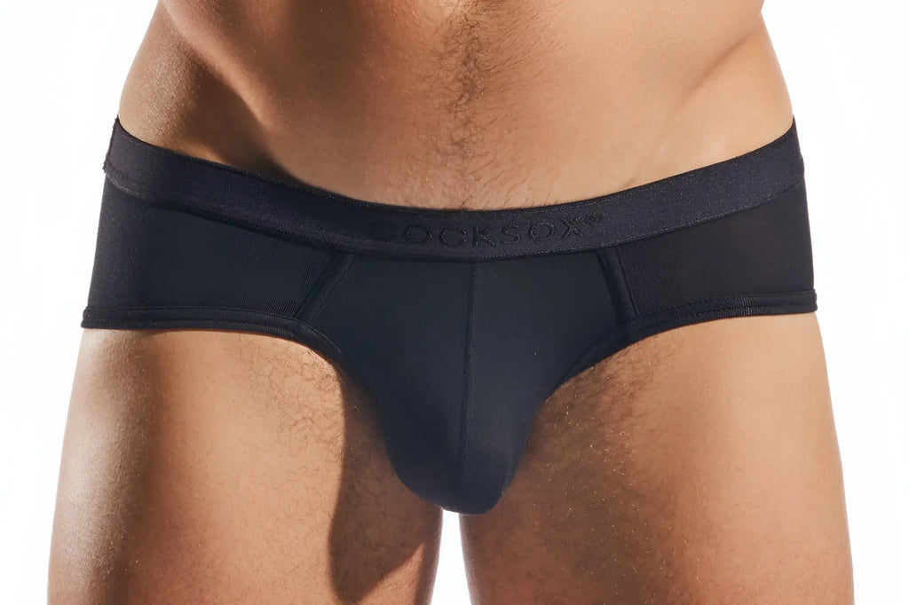 Black dickies cx76md sports briefs with smooth form-fitting design and elastic waistband for comfortable support