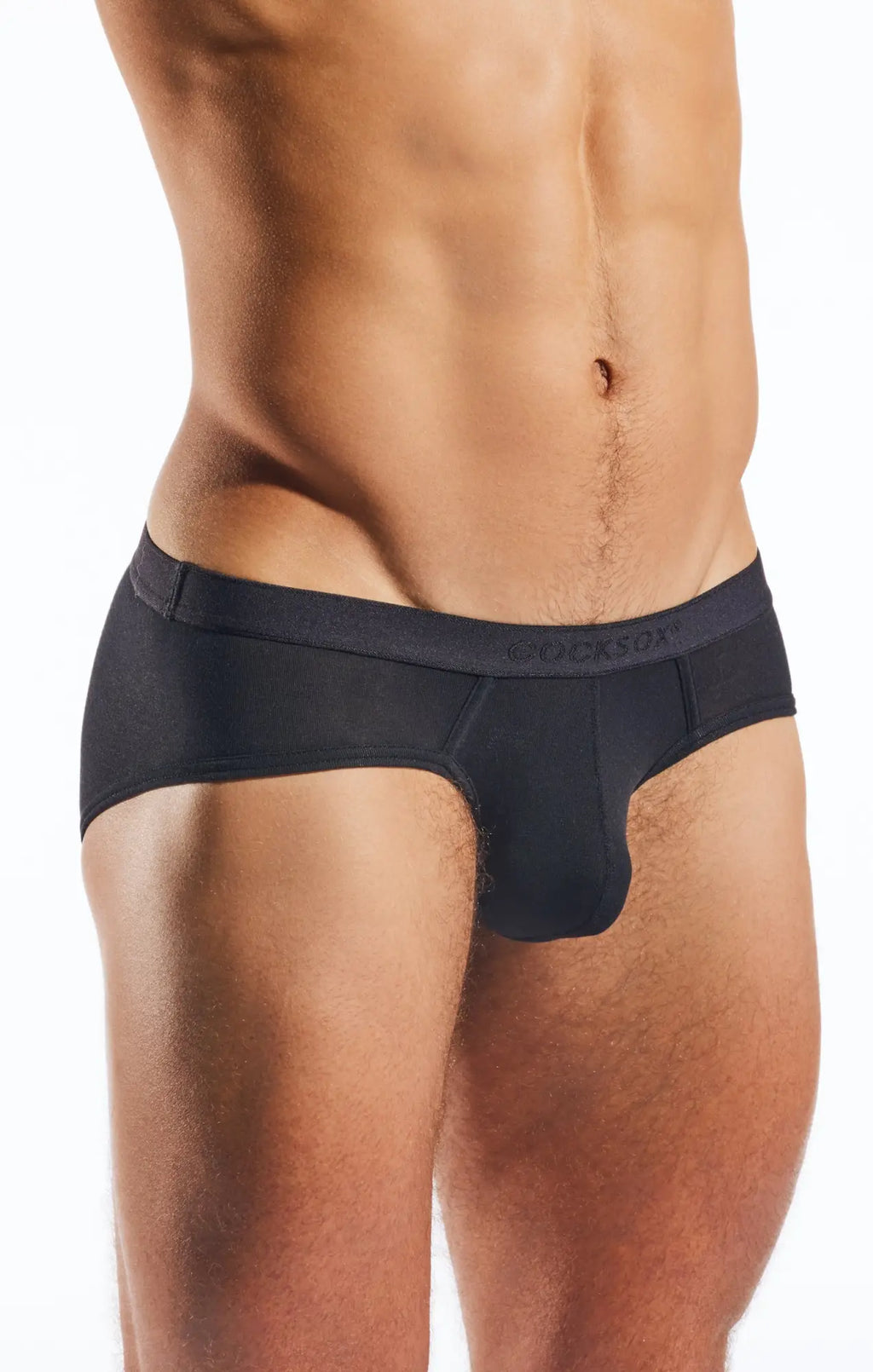 Black stockx cx76md sports brief with smooth form-fitting design for comfortable athletic support