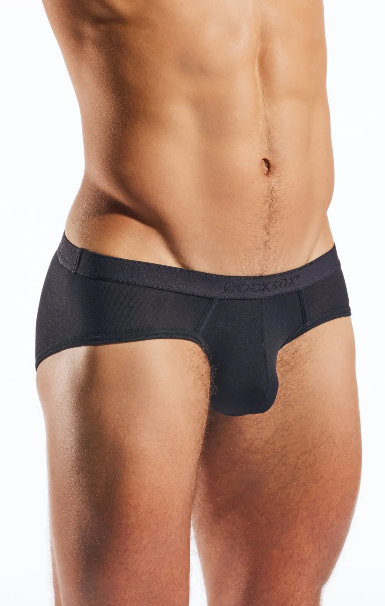 Black stockx cx76md sports brief with smooth form-fitting design for comfortable athletic support