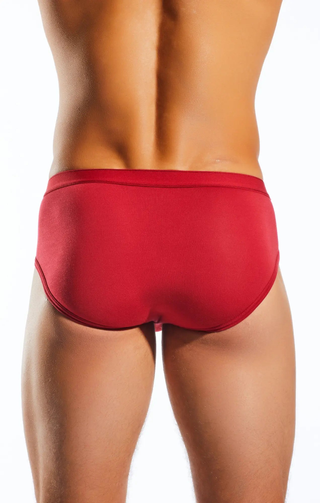 Red cx76md sports briefs with smooth form-fitting design ideal for active use