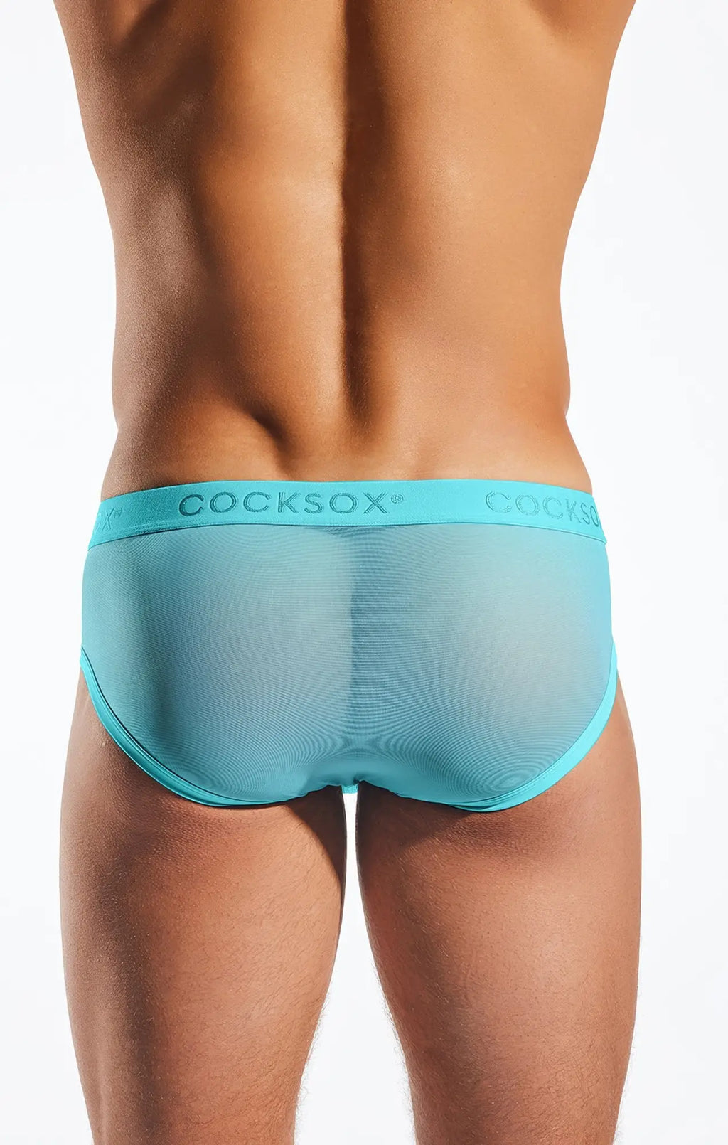 Cocksox cx76me mesh sports brief men’s turquoise seamless form-fitting mesh briefs for active wear