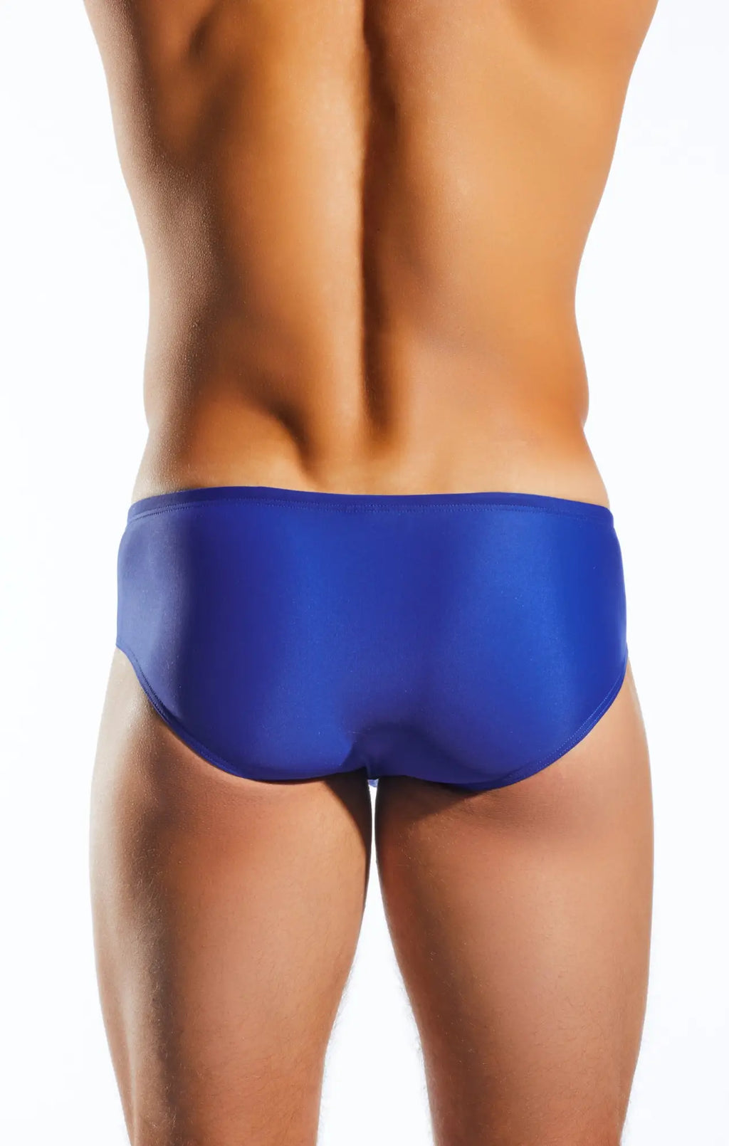 Blue swim trunks cx79 boy leg swim brief with smooth glossy finish ideal for swimming and beachwear