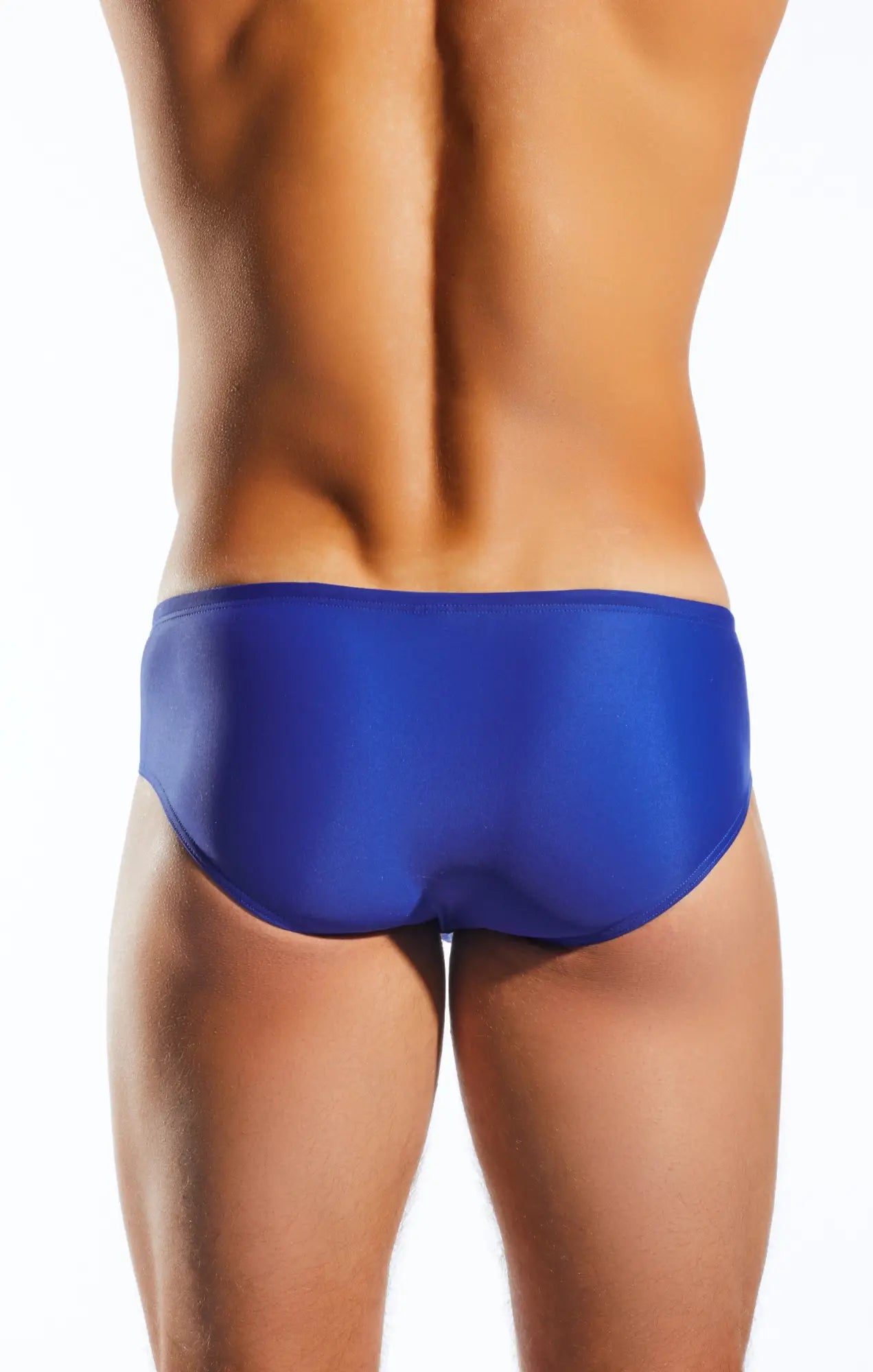 Blue swim trunks cx79 boy leg swim brief with smooth glossy finish ideal for swimming and beachwear