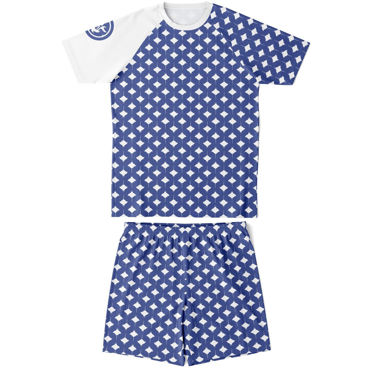 Maris Equi Manta Ray Print Top and Shorts For Men