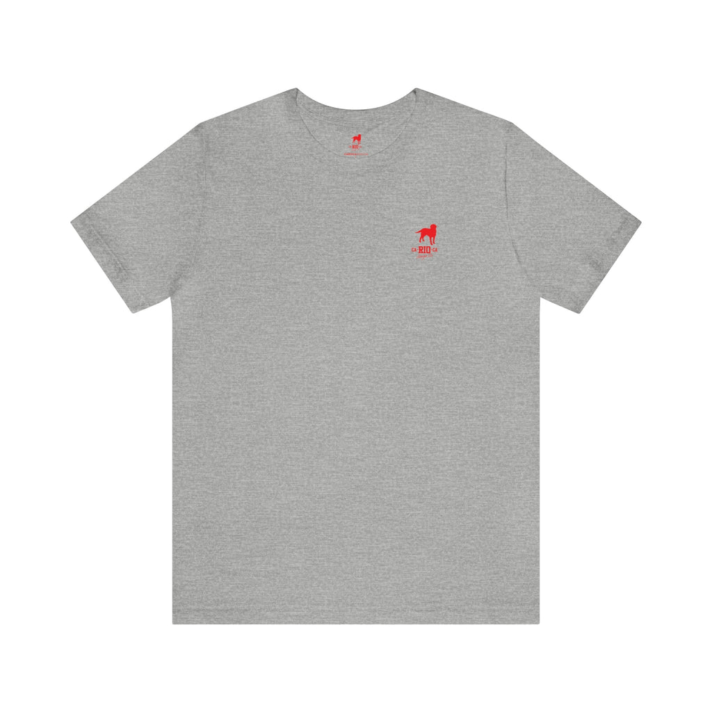 CA-RIO-CA LOGOTIPO T-SHIRT MIT ROTEM AUFDRUCK - HERREN-TANKTOP 