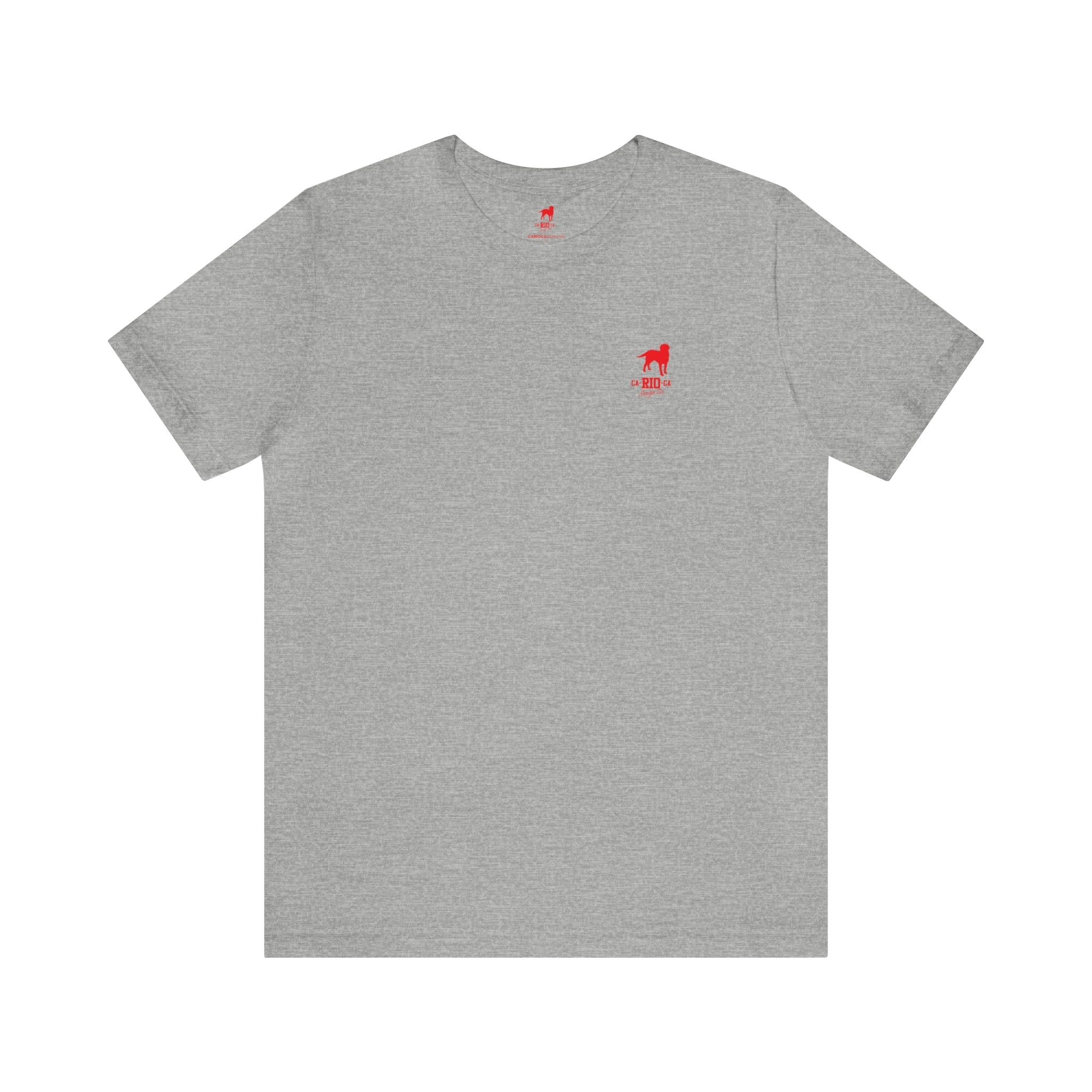 CAMISETA CON ESTAMPADO ROJO DEL LOGOTIPO CA-RIO-CA - CAMISETA SIN MANGAS PARA HOMBRE 