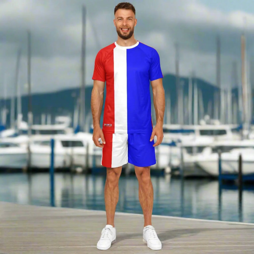 Maris Equi Herren-Set „THREE“ aus Shorts und Oberteil im nautischen Stil