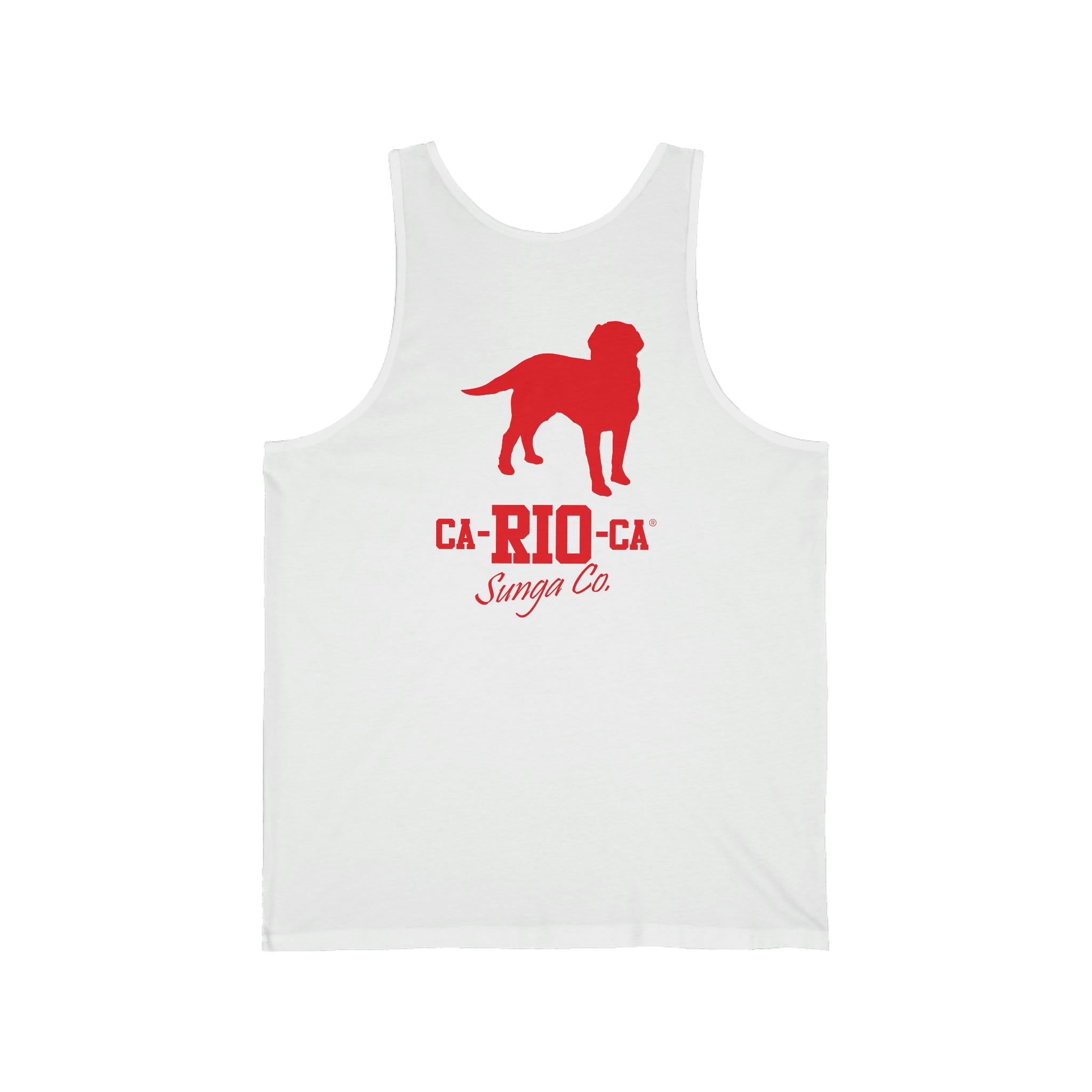 CA-RIO-CA Tanktop mit rotem Logo-Print - Tanktop für Herren