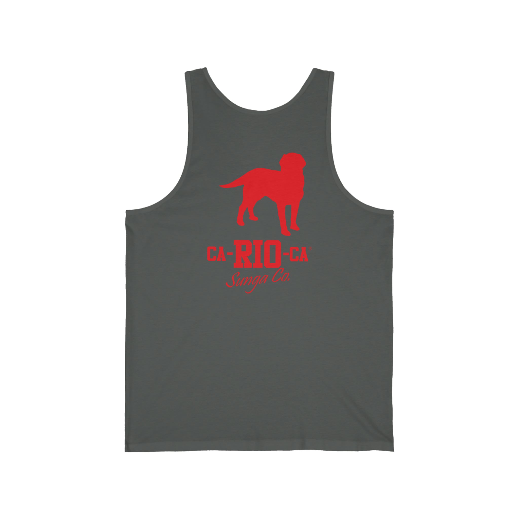 CA-RIO-CA Tanktop mit rotem Logo-Print - Tanktop für Herren