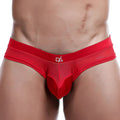 Red mesh briefs with a white logo on the waistband from Daniel Alexander DAK027 thong collection