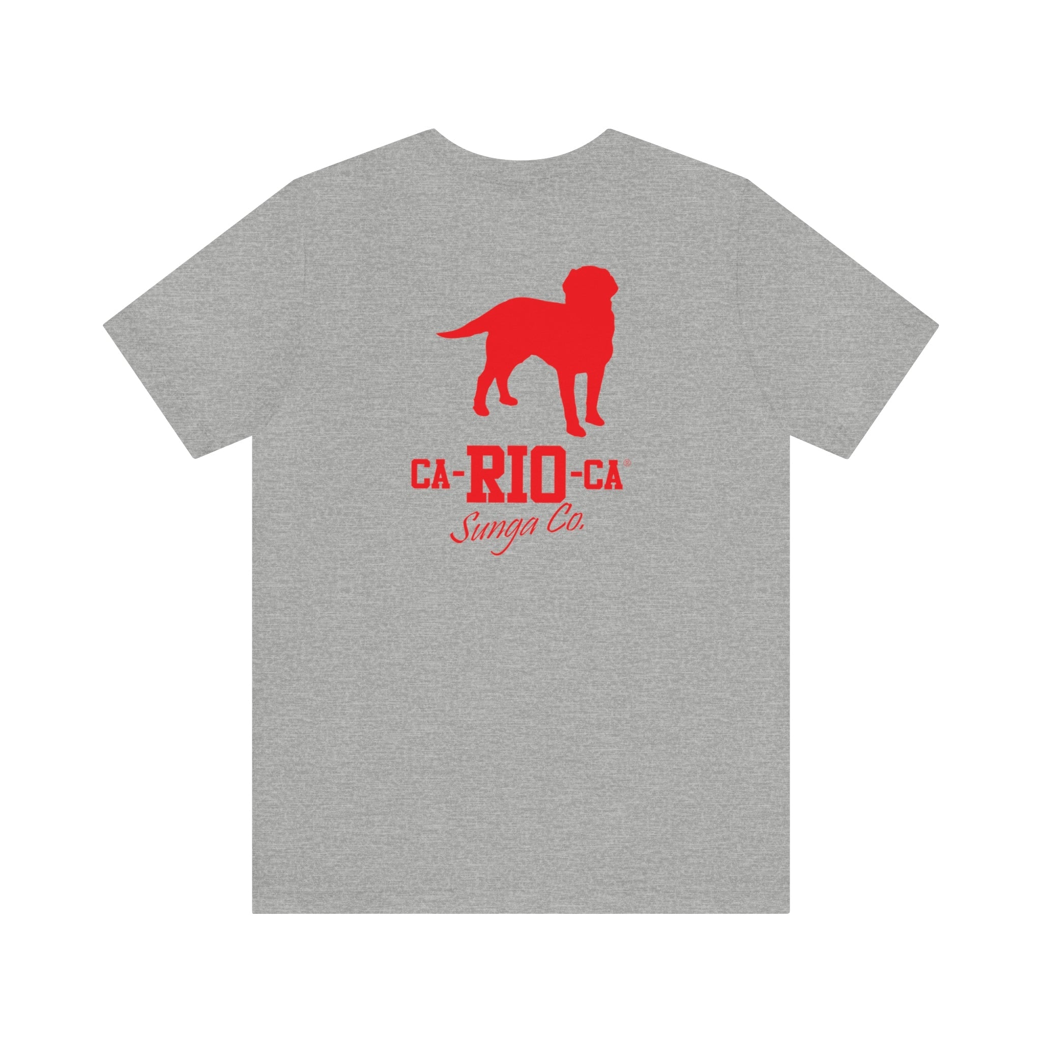 CA-RIO-CA LOGOTIPO T-SHIRT MIT ROTEM AUFDRUCK - HERREN-TANKTOP 