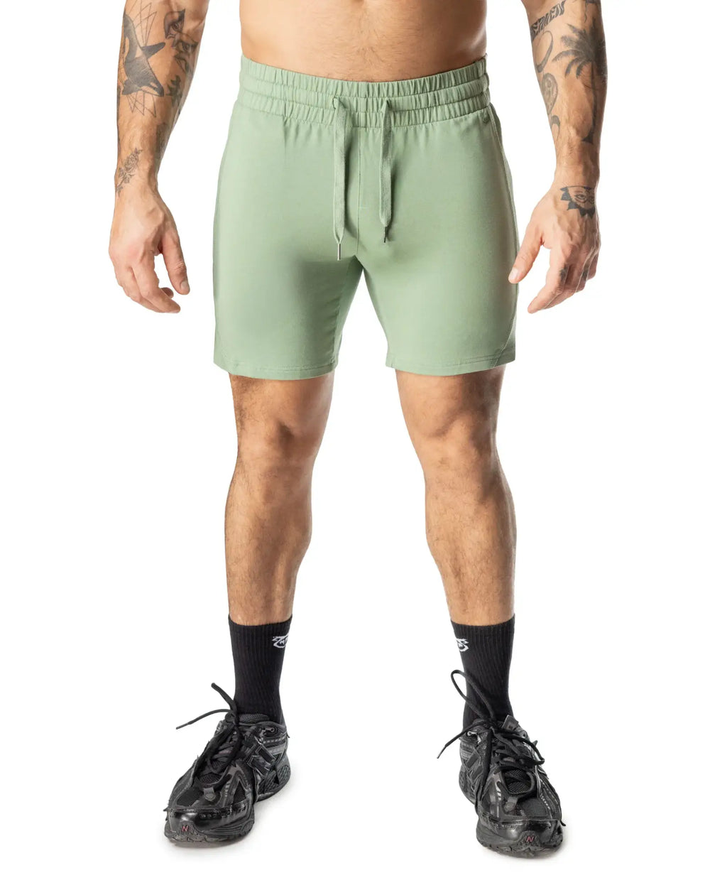 Delta rugby short mint green athletic shorts with elastic waistband and drawstring for sports and training