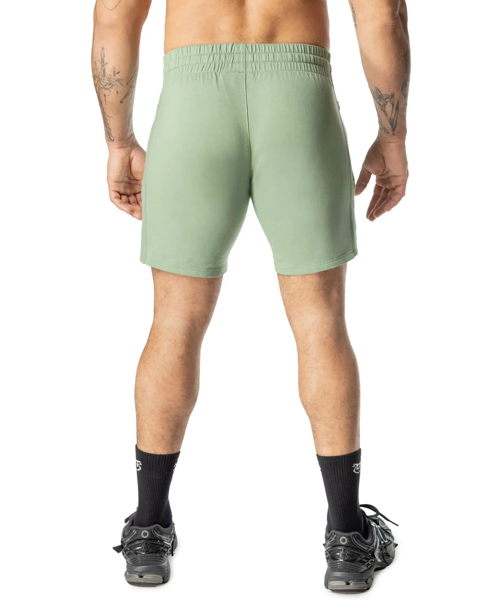 Delta rugby short mint green athletic shorts with elastic waistband and minimalist design for sports and training