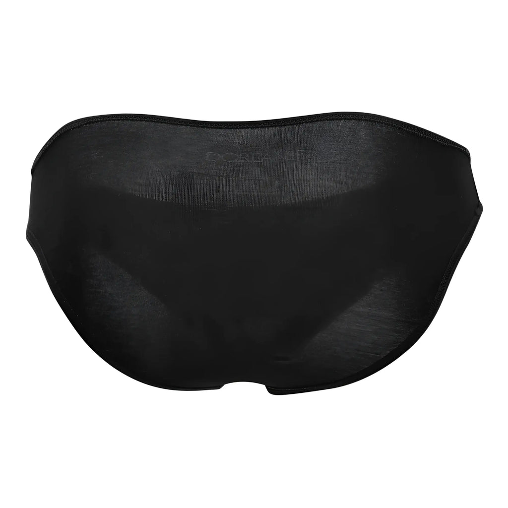Black doreanse 1281-bk hang-loose bikini briefs made of smooth stretchy fabric with subtle seam detailing