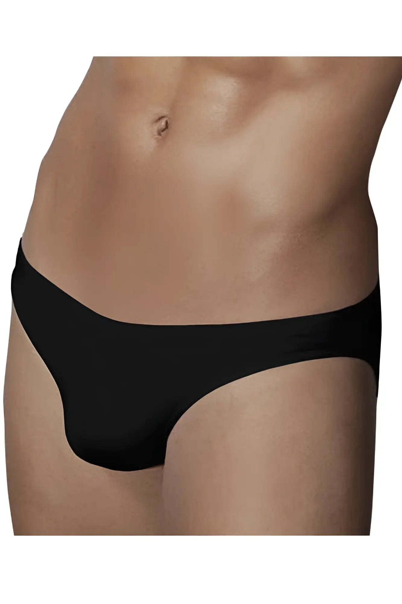 Doreanse 1281-blk hang-loose bikini brief in black with smooth form-fitting fabric for comfortable everyday wear