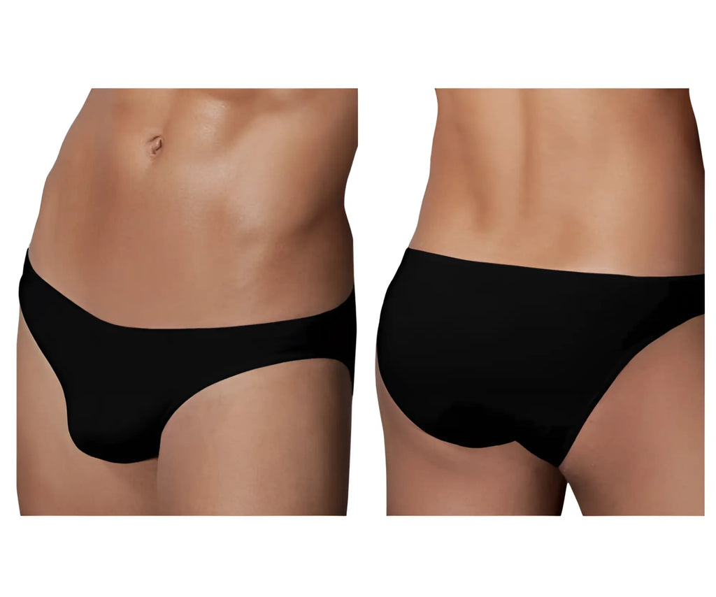 Black doreanse 1281-blk hang-loose bikini brief with smooth, form-fitting design in soft breathable fabric
