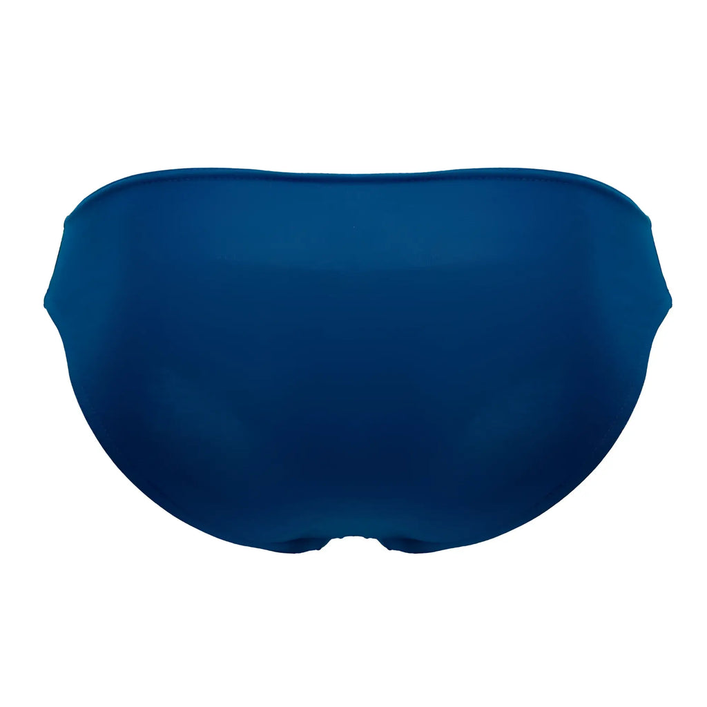 Doreanse 1281-BLU hang-loose briefs solid navy blue swim briefs with smooth seamless design for comfortable wear