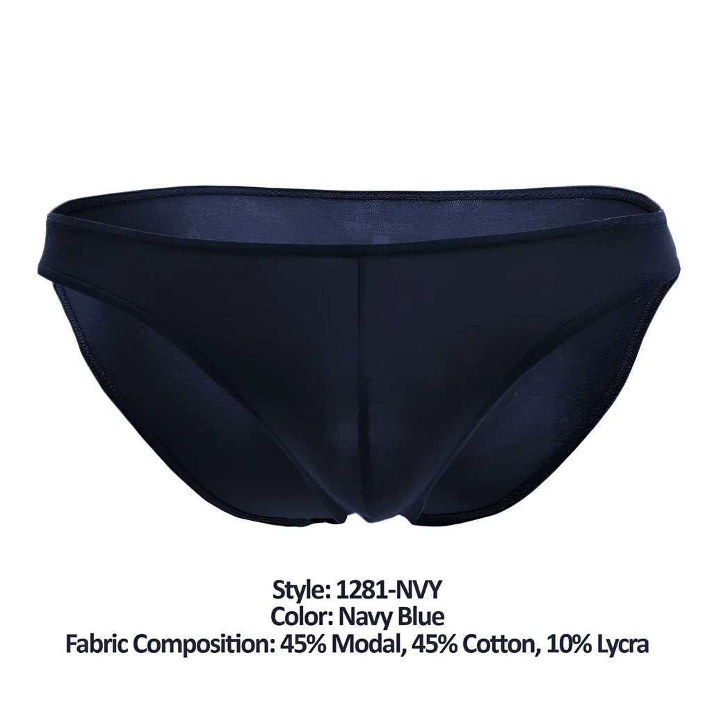 Navy blue doreanse 1281-nvy hang-loose bikini briefs made from 45 modal 45 cotton and 10 lycra blend