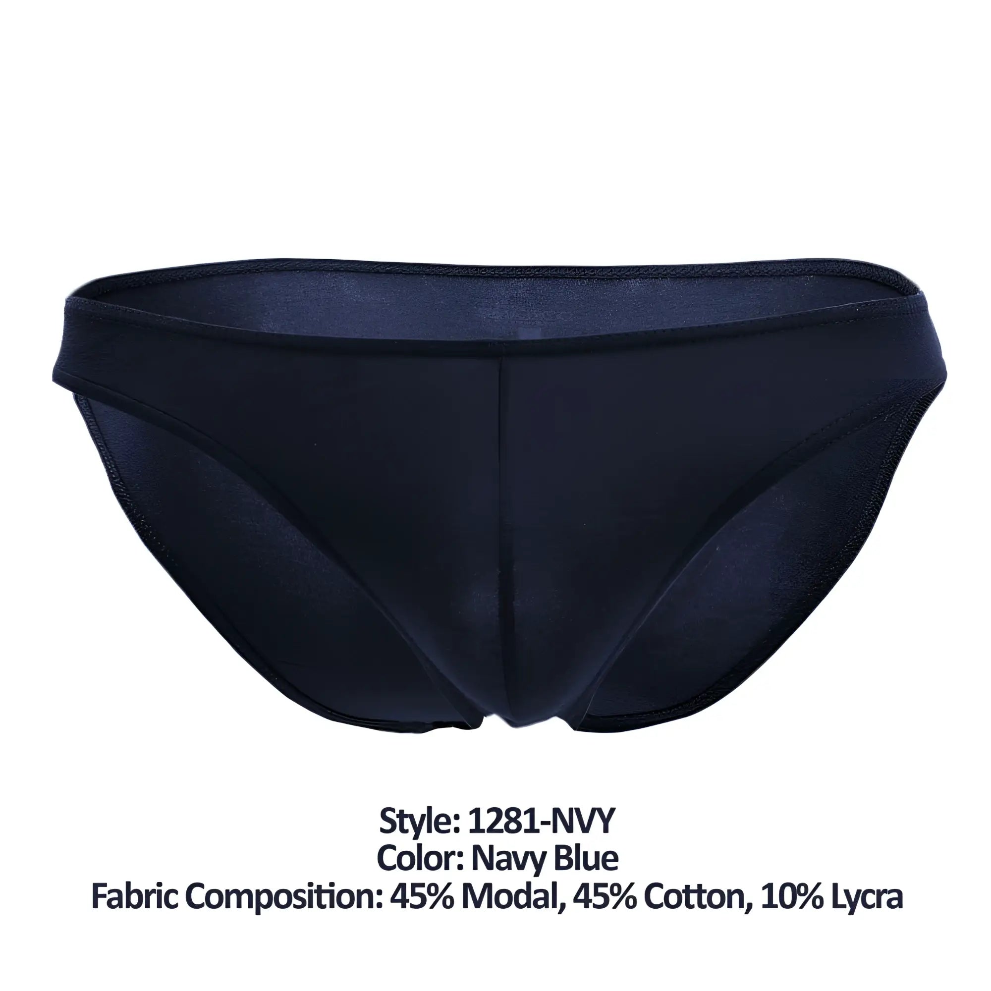 Navy blue doreanse 1281-nvy hang-loose bikini briefs made from 45 modal 45 cotton and 10 lycra blend
