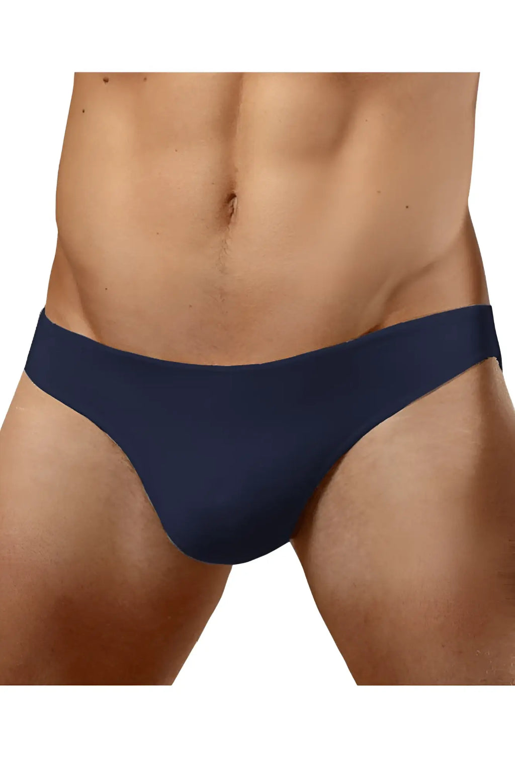 Doreanse 1281-nvy navy blue seamless hang-loose bikini briefs made from soft comfortable fabric