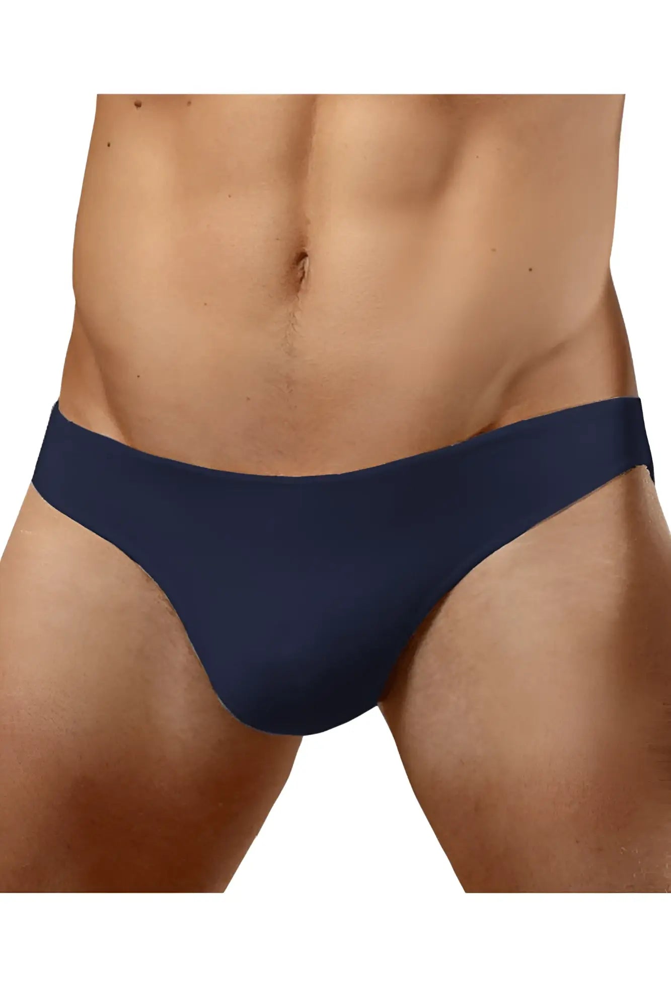 Doreanse 1281-nvy navy blue seamless hang-loose bikini briefs made from soft comfortable fabric