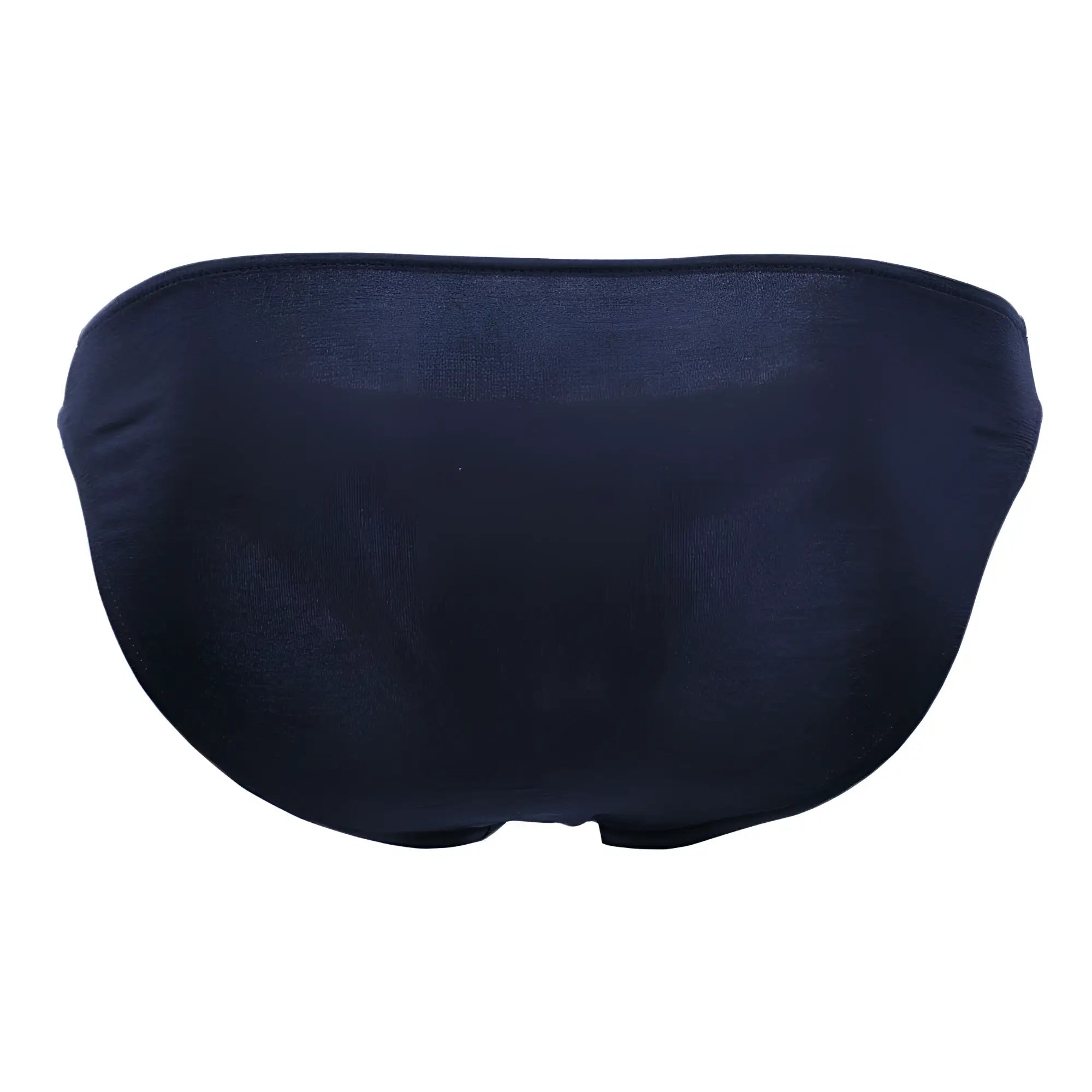Navy blue stretch fabric Doreanse 1281-NVY hang-loose bikini brief with smooth seamless design shown from back side