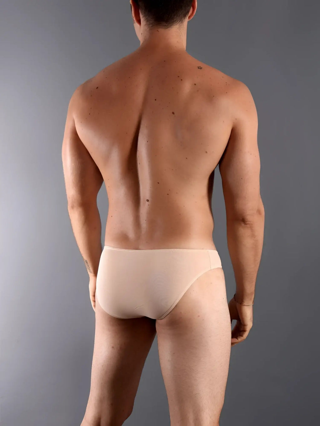 Beige seamless briefs doreanse 1281-tan hang-loose bikini brief in tan color with soft stretchy fabric