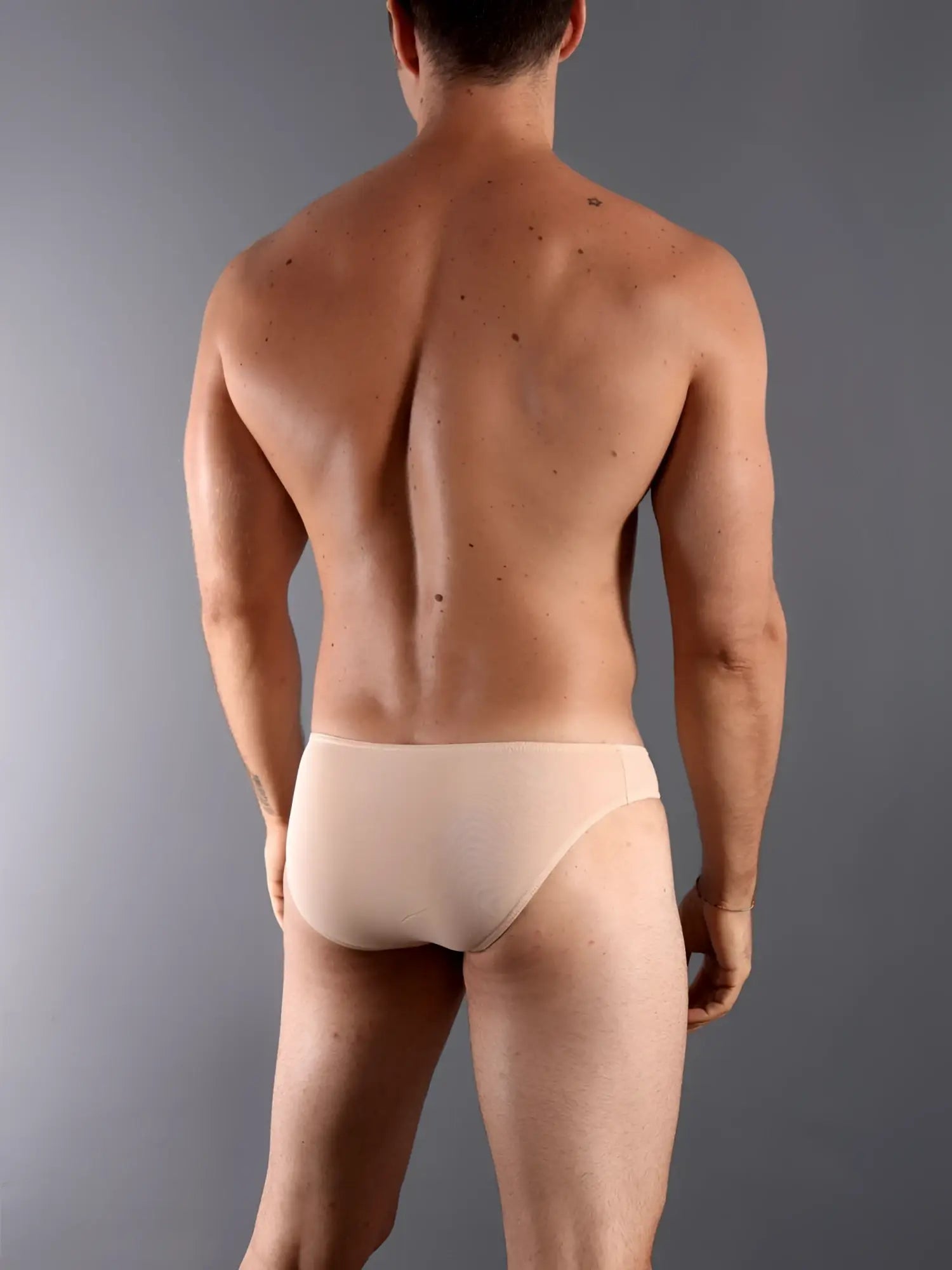 Beige seamless briefs doreanse 1281-tan hang-loose bikini brief in tan color with soft stretchy fabric
