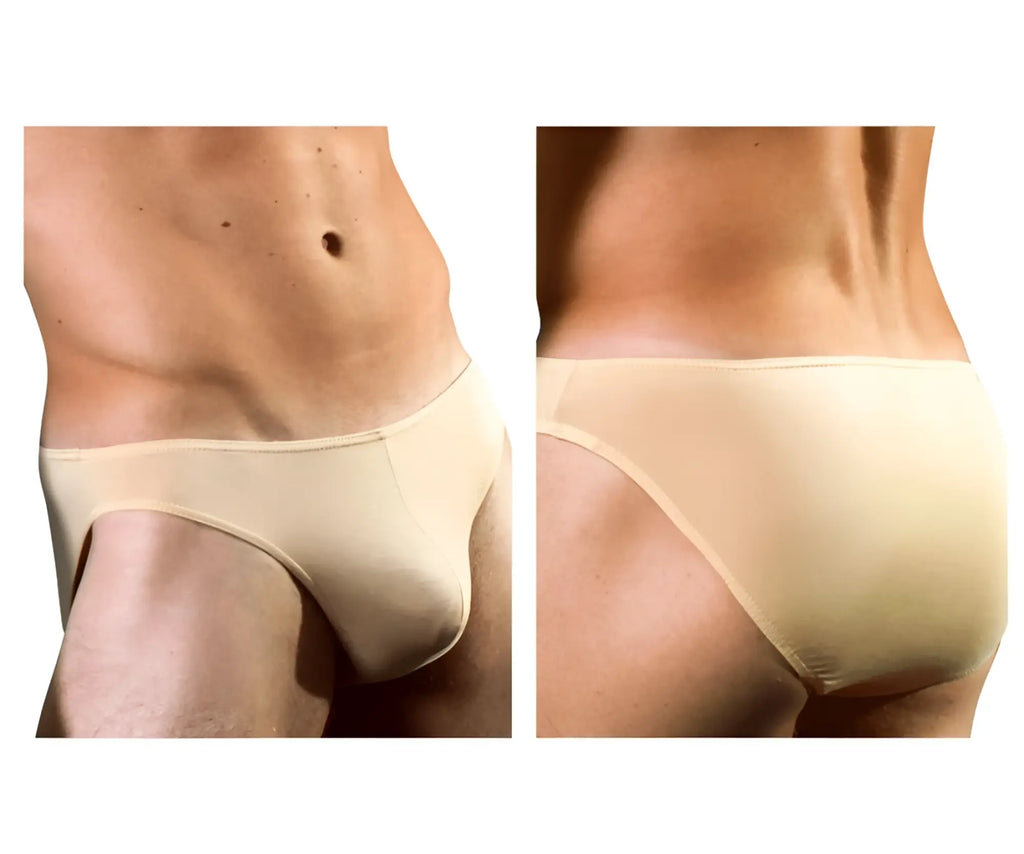 Doreanse 1281-tan hang-loose bikini brief in tan with seamless, smooth, form-fitting design