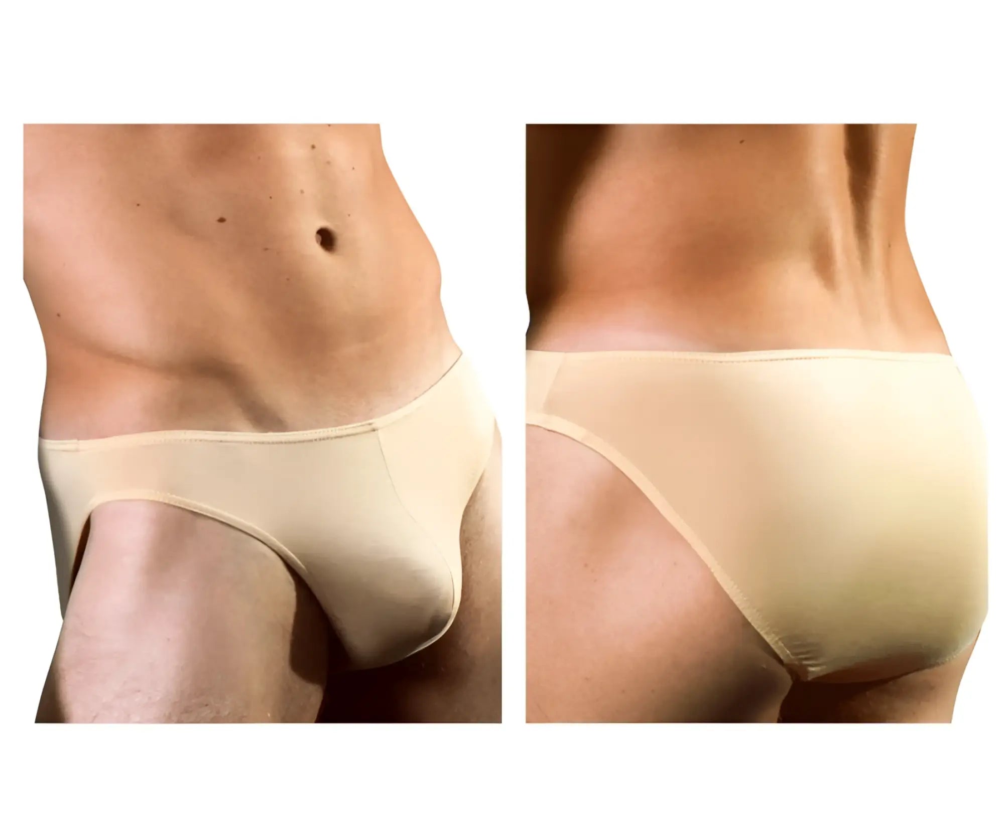 Doreanse 1281-tan hang-loose bikini brief in tan with seamless, smooth, form-fitting design
