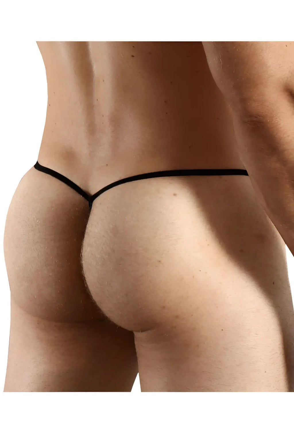 Blue doreanse 1306-blu mesh g-string thong with thin sleek design made of mesh fabric shown from the back side