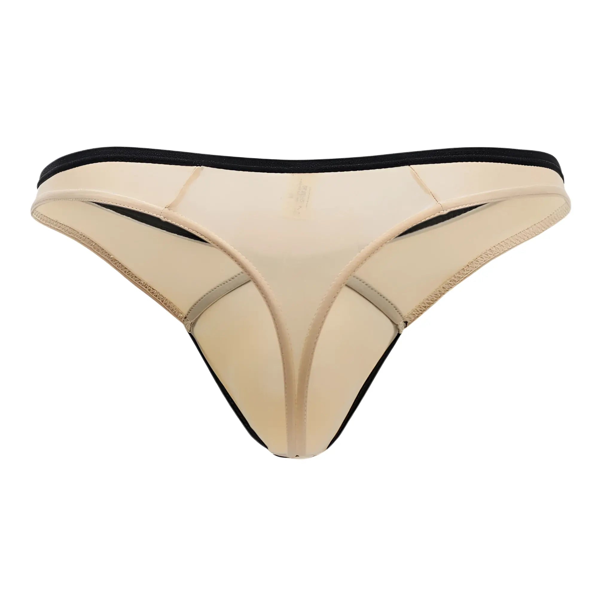 Doreanse 1332 tan loop thong in beige with black trim and subtle logo on front for comfortable everyday wear