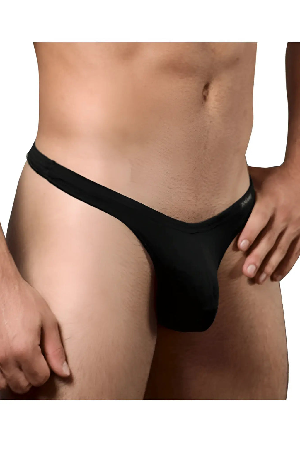 Black Doreanse 1392-BLK euro thong for men made of smooth stretchy fabric in a form-fitting design