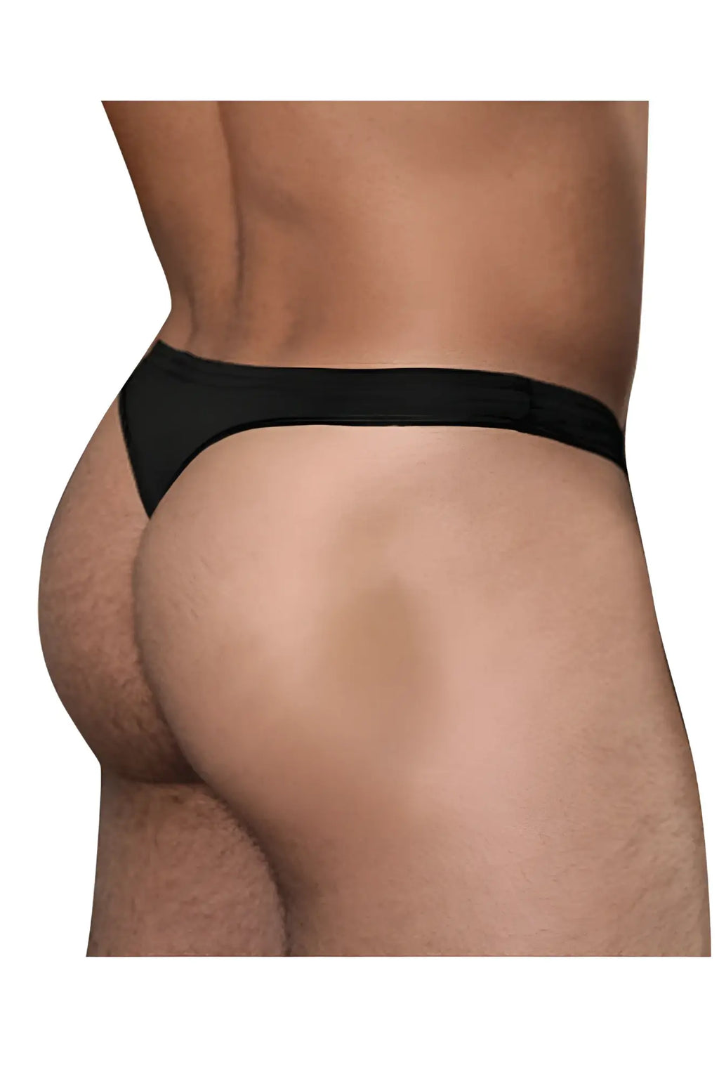 Black doreanse 1392-blk euro thong with smooth stretchy fabric waistband and soft comfortable material