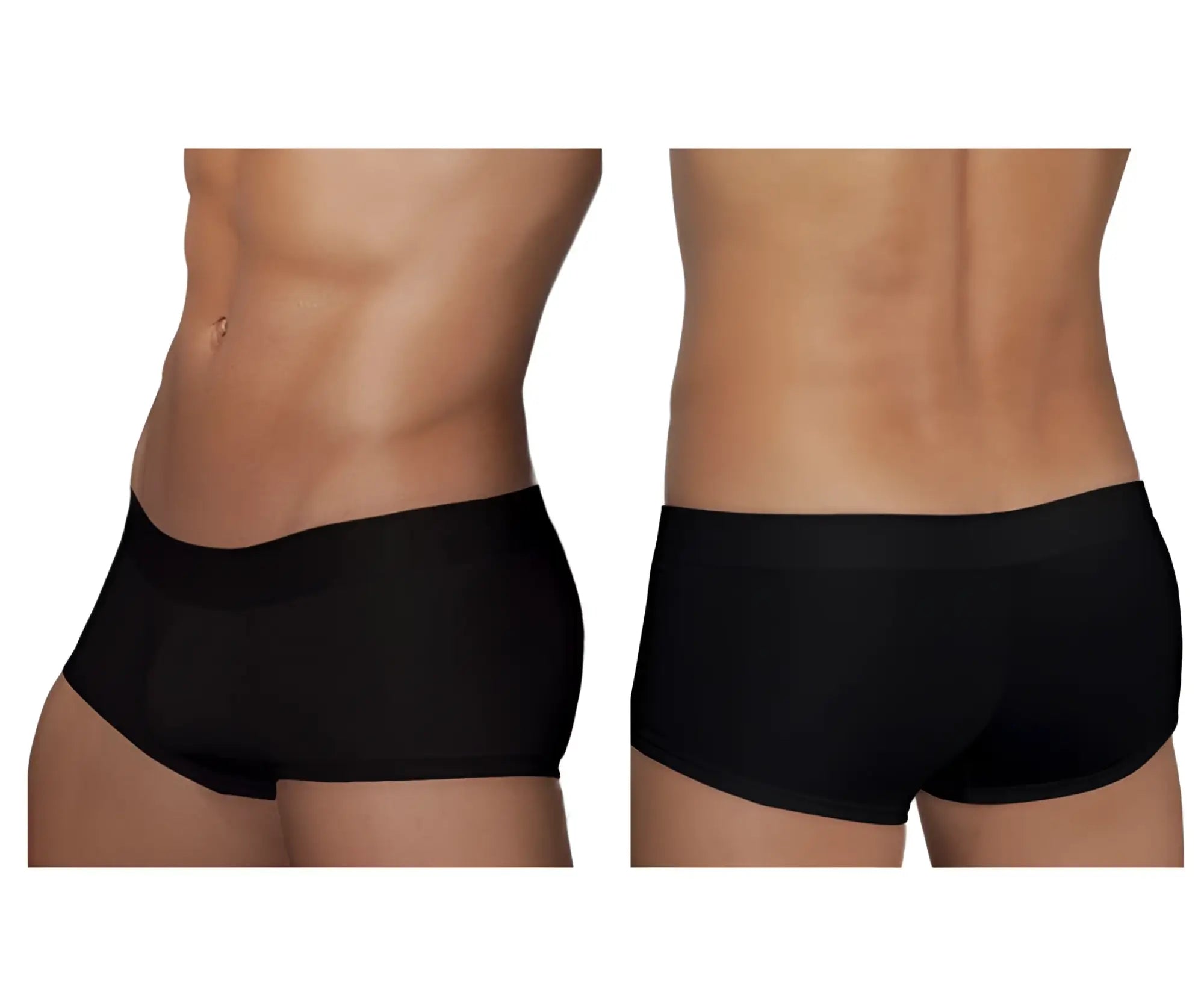 Black doreanse 1760-blk low-rise trunk briefs with smooth form-fitting design and comfortable stretch fabric