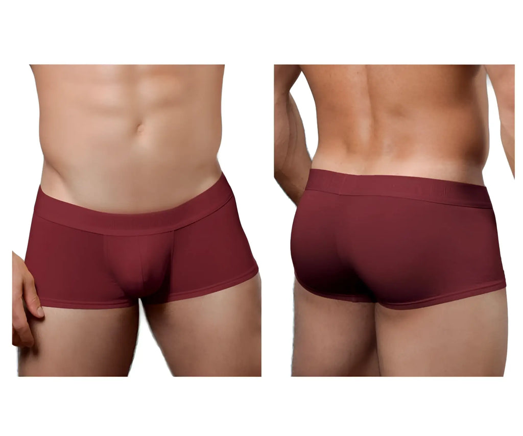 Doreanse 1760-brd low-rise trunk briefs in bordeaux with smooth fabric and form-fitting design
