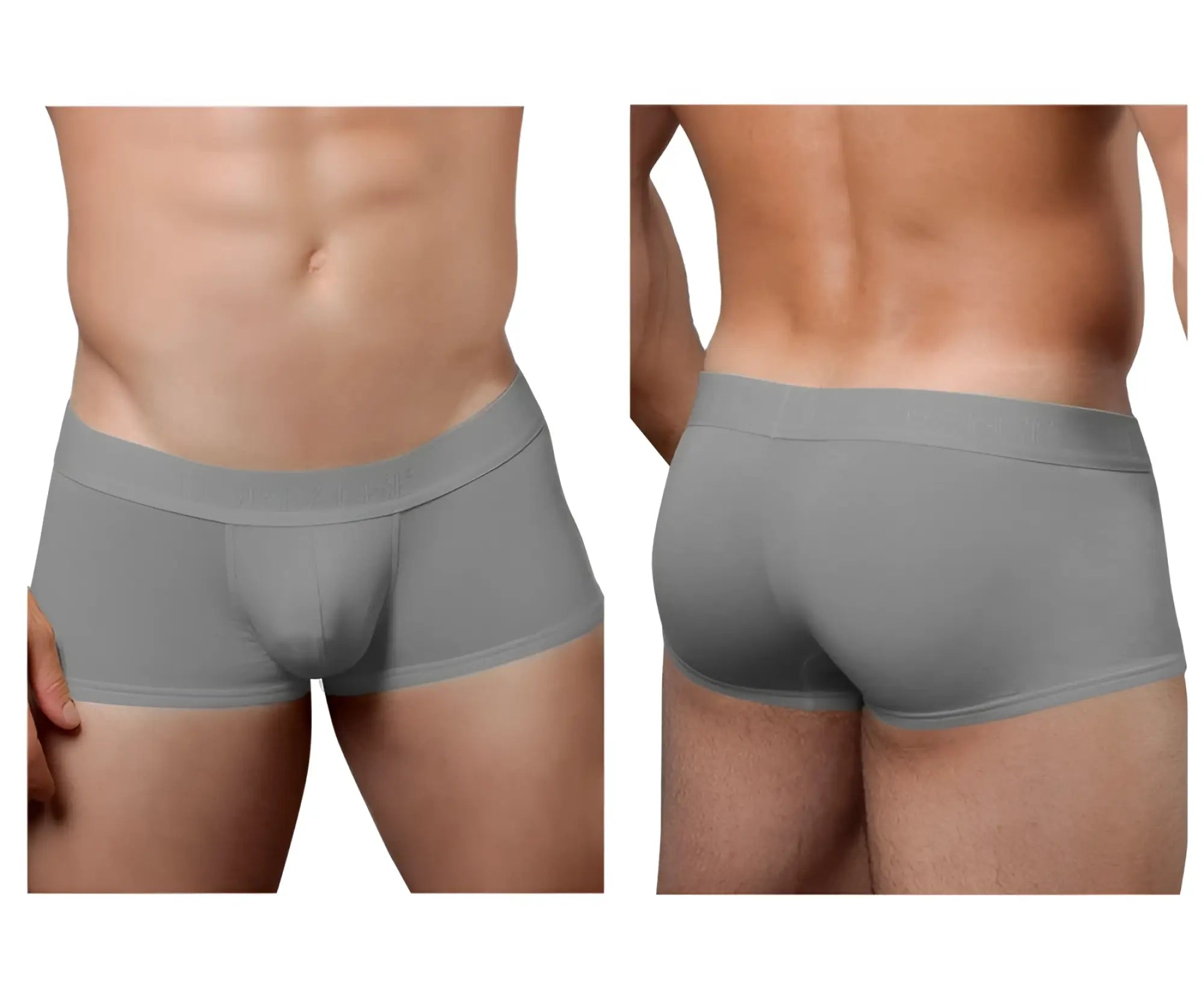 Gray doreanse 1760-gry low-rise men’s briefs with smooth form-fitting design and elastic waistband