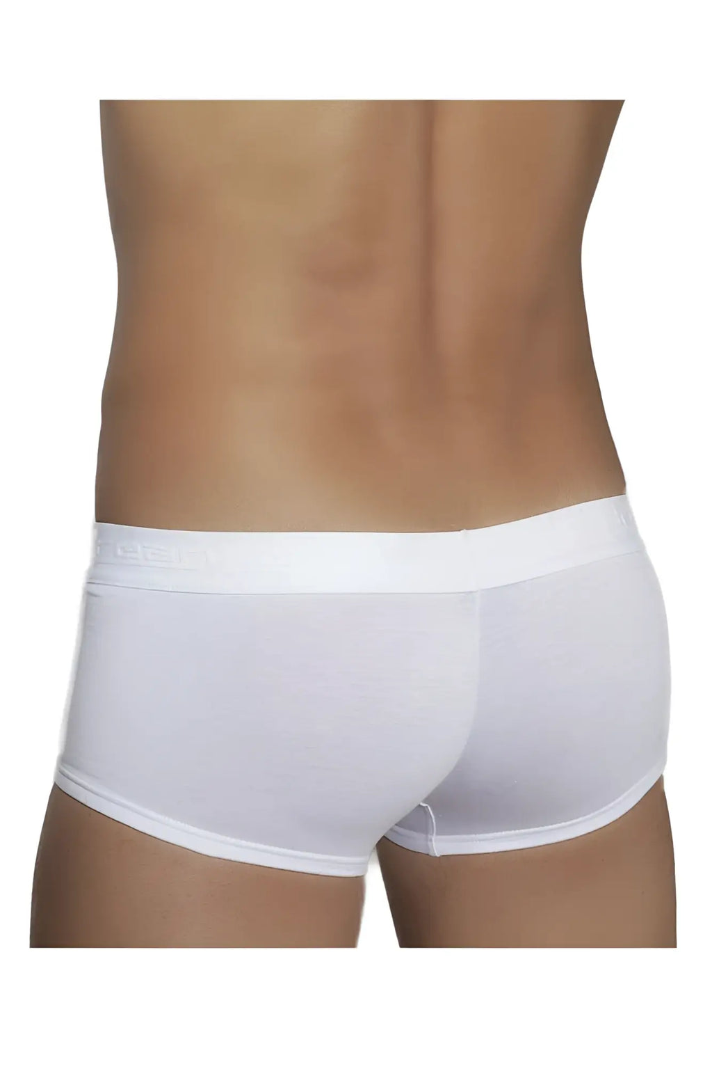 Doreanse 1760-WHT low-rise white men’s briefs with smooth form-fitting design and subtle brand logo on waistband