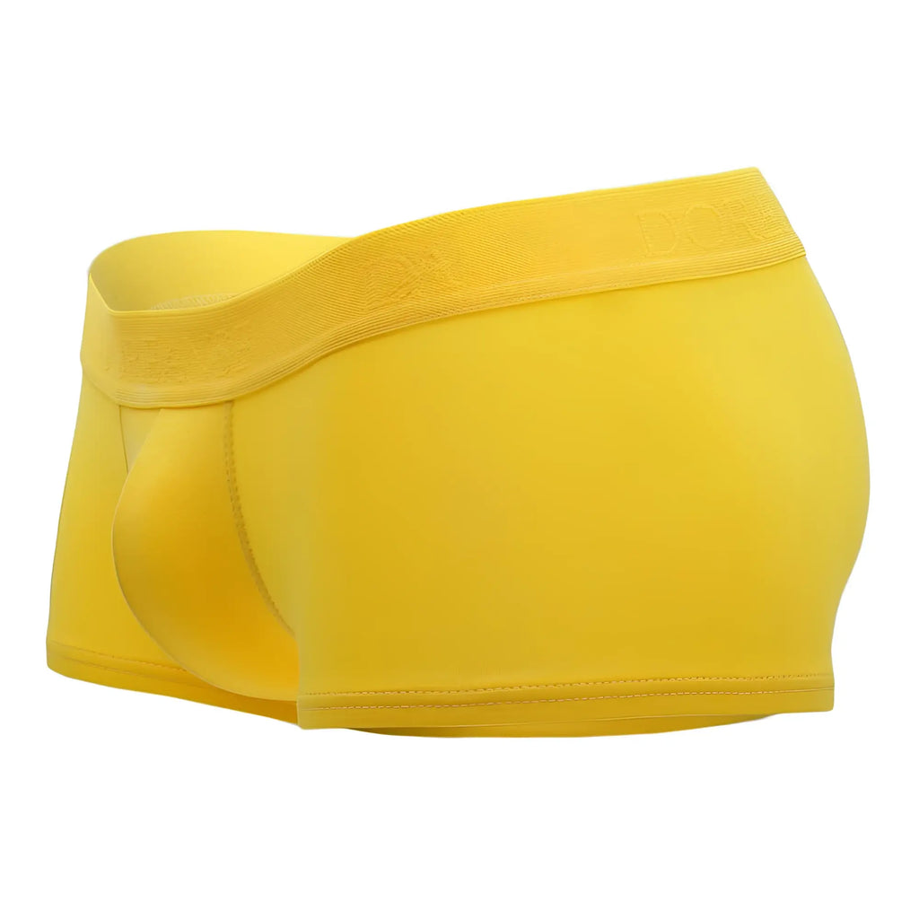 Doreanse 1760-YLW yellow low-rise men’s briefs with smooth seamless fabric and elastic waistband