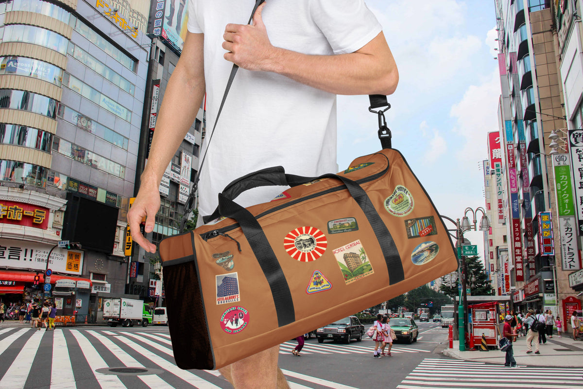 Maris Equi Men's Vintage Style World Travel Duffle
