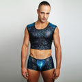 downundergear Men's Activator - Shattered Glass Cropped Muscle Tank