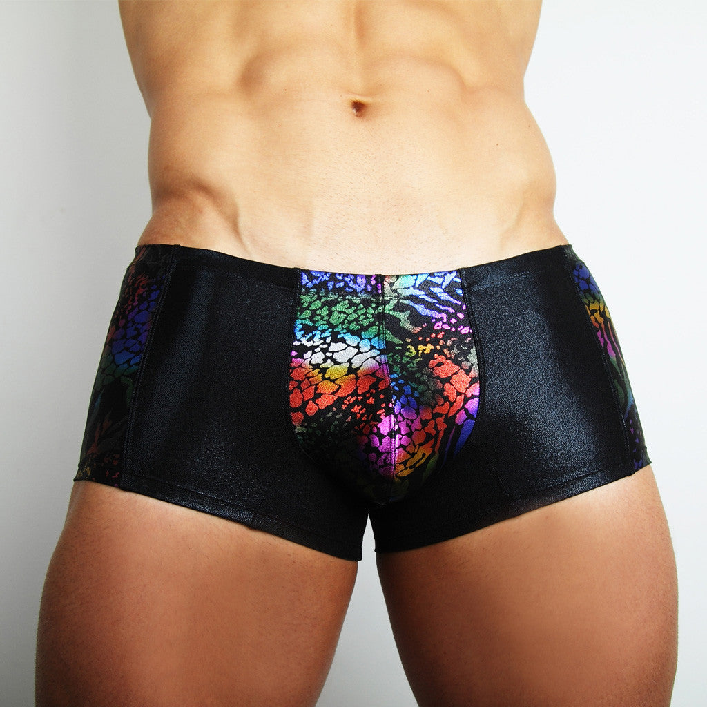 downundergear Men's allnighter - Voodoo Magic Panelled Mini Boxer Trunk
