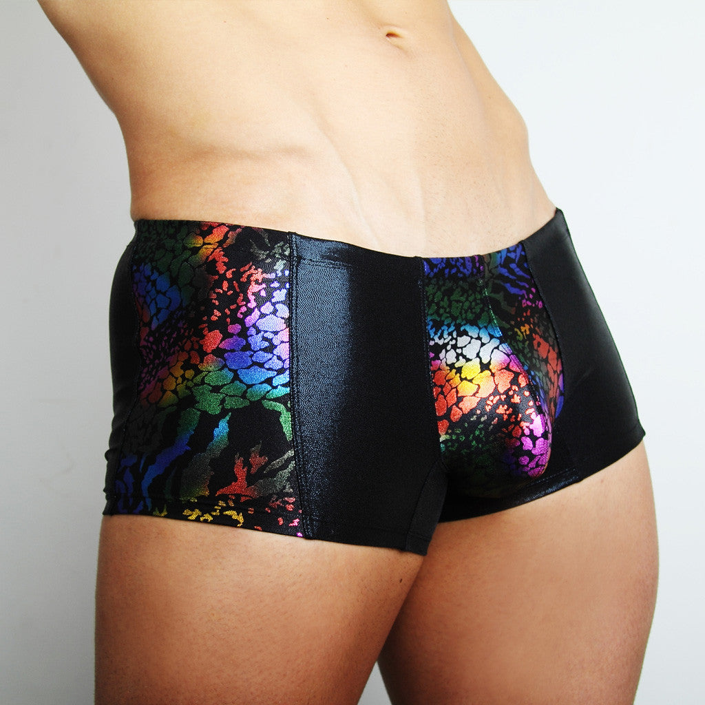 downundergear Men's allnighter - Voodoo Magic Panelled Mini Boxer Trunk