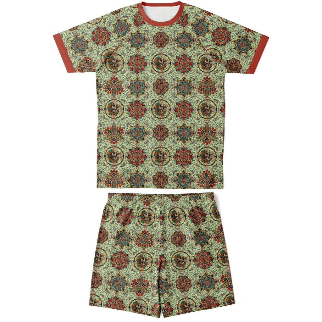Maris Equi Mosaic Print Shorts and Top Set For Men