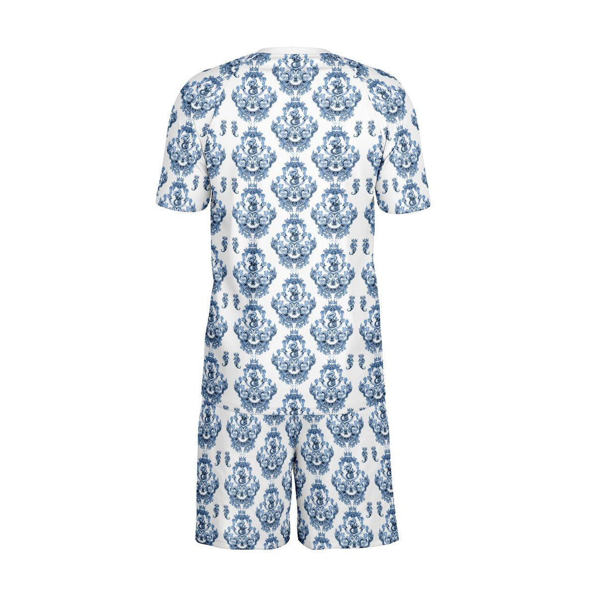 Maris Equi Blue Baroque Men's Sport Shorts and Top Set